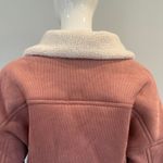 Etophe studios  Pink Corduroy Jacket with Sherpa Lining Photo 6