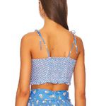Place Nationale Cropped Blue Floral “La Precheur Top” Photo 2