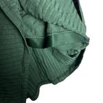 Aerie Women's S Lace Racerback Cropped Tank Top Dark Emerald Green Ribbed New Photo 3