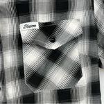 Dixxon Flannel womens Hawthorne bamboo shirt short sleeve snap front size Small Black Photo 4