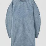 Pull & Bear NWT  Denim Dress With Full Sleeves Photo 6
