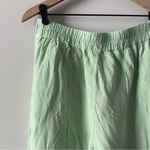 Young Fabulous and Broke Linen Blend Green Women's Pants Wide Leg zipper button L Photo 4