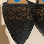 Self Esteem  Black Flats with Black Netting Photo 1
