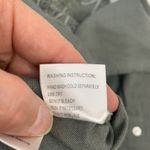 baba Sz L Green Button Front Shirt Embroidered Mesh Detail Long Sleeve Women’s Size L Photo 7