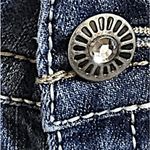 Wall Flower  Juniors Distressed Cuffed Hem Bling Denim Shorts Blue Y2K Trendy Photo 4