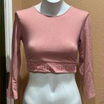 Victoria's Secret Victoria’s Secret sport pink long sleeve crop top Photo 1