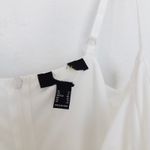 Womens Lace Dress Size 1X White Midi Sheer Bridal Coquette Romantic Summer Photo 4