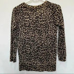 J.Crew  Size Medium Leopard Print 100% Merino Wool Sweater Size xs Photo 2