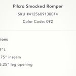Anthropologie  Pilcro Smocked Romper Photo 6