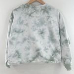 Madewell Green Tie Dye Pullover Sweater Small Cotton Swing Sweatshirt Cropped Photo 3