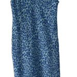 Calfornia Concepts Vintage 90s Women's Size 10P Floral Blue Midi Dress Photo 0