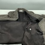 Vintage Ashley Scott Wool Blend Herringbone Tweed Blazer Coat Double Breasted Brown Size M Photo 4