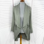 Max jeans  Tencel Drape Front Cinch Waist Utility Jacket‎ Sage Green XS Photo 1