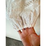 Miss Jane Puff Sleeve Eyelet Lace Plunge V Photo 2