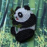 Panda Brooch Pin Photo 0