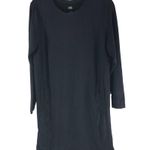 Zuda T Shirt Shift Dress Long Sleeve Pockets Stretch Black S Photo 0