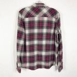 Carhartt  Large 12 14 Top Flannel Button‎ Down Shirt Red Green White Cotton 1230 Photo 1