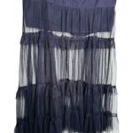 Anthropologie Maeve Black Sheer Overlay Tierred Tulle Dress Large NWT Photo 9