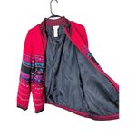 Vintage Koret Floral Embroidered Knit Women's Zip Up Sweater Jacket Size M Red Size M Photo 3
