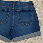 Old Navy Sky High Button Fly Cuffed Jean Short Size 14 NEW 5” Inseam Photo 9