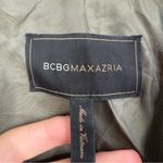 BCBGMAXAZRIA  Olive Green Trench Style Coat Size Medium Photo 2