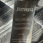 Disturbia Clandestine Goth Striped Linen Culottes Size 16 NWT Black Photo 12