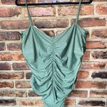 J.Crew New Green Ruched Sweetheart One-Piece Swim Bathing Suit Women's Size 22 Photo 4