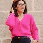 ZARA  HOT PINK KNIT CARDIGAN Photo 2