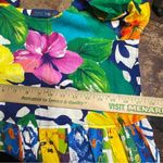 Jams World 90s  Floral Tropical Flowy Printed Mini Dress Tiered Vintage S‎ Photo 6