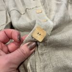 Terracotta Womens Top Large 2 Button Down Geometric Viscose Linen Blend See Pics Size 2X Photo 3