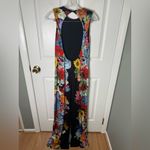 Alice + Olivia  Delora Open Back Maxi Dress in Garden Brunch Black 8 Photo 6