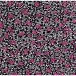 NWT | Floret Studios Women's Black Magenta Floral Bodice Mini Dress Size M Photo 5