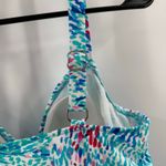 Swim Solutions Tankini Top Size 8 'Fits Up to a D Cup' Triple Tier NWT Blue Photo 13