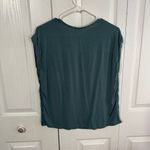 Paper moon teal polka dot short sleeve blouse size small Photo 4