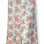 Gap Vintage 90s Skirt Floral Midi Rayon White Cottagecore Buttons Women Size 2 Photo 0
