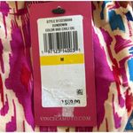 Vince Camuto Women's Top Flutter Sleeve V-Neck Art Print Color Chili Oil Medium Photo 2