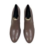 Ecco Shape 55 Plateau Stack Ankle Boots Leather Dark Brown Size 41 Photo 5