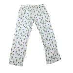 J. Crew Cactus Christmas Tree Lights Holiday White Flannel Pajama Bottom Pants M Size M Photo 5
