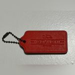 Coach Red Leather Hangtag 1941 with Carriage Stamped
FOB bag charm. Photo 3