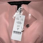 White House | Black Market Ballerina Pink Peasant Lattice L/S Tassel Blouse NWT 0 Photo 7