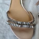 Badgley Mischka Jewel Joanne Embellished Block Heel Sandal‎ Champagne Cream 9 Tan Photo 1