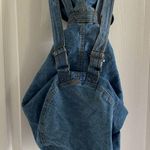 New York Line Jeans Vintage 80s/90s Denim Backpack Blue Photo 4