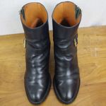 Marc by Marc Jacobs Black Leather Heeled Engineer Style Boots Size 38.5 EU Photo 9