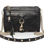 Rebecca Minkoff  | Morning After Clutch MAC Black‎ Leather Crossbody Purse Bag Photo 0