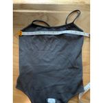 OQQ Gray Ribbed Bodysuit‎ XL Nylon Spandex Adjustable Straps Photo 4