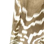 Anthropologie Size 0 Sleeveless Lace Embroidered Maxi Dress Tan & White Pattern Photo 5