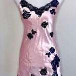 Victoria's Secret Victoria Secret Satin and Lace Rosette Slip Dress Photo 0