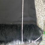 Lea & Viola Black V-Neck Feather Dress sz Small Flapper Sheath Knee Length Vamp Photo 8