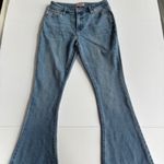 Juicy Couture Lunita Jean 27/5 Flare Mid Rise Embellished Sparkle Bling Pocket Photo 0