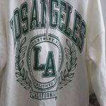No Boundaries Los Angeles athletic department finest league established 1987 California sweatshirt in white and green size large. Photo 3
